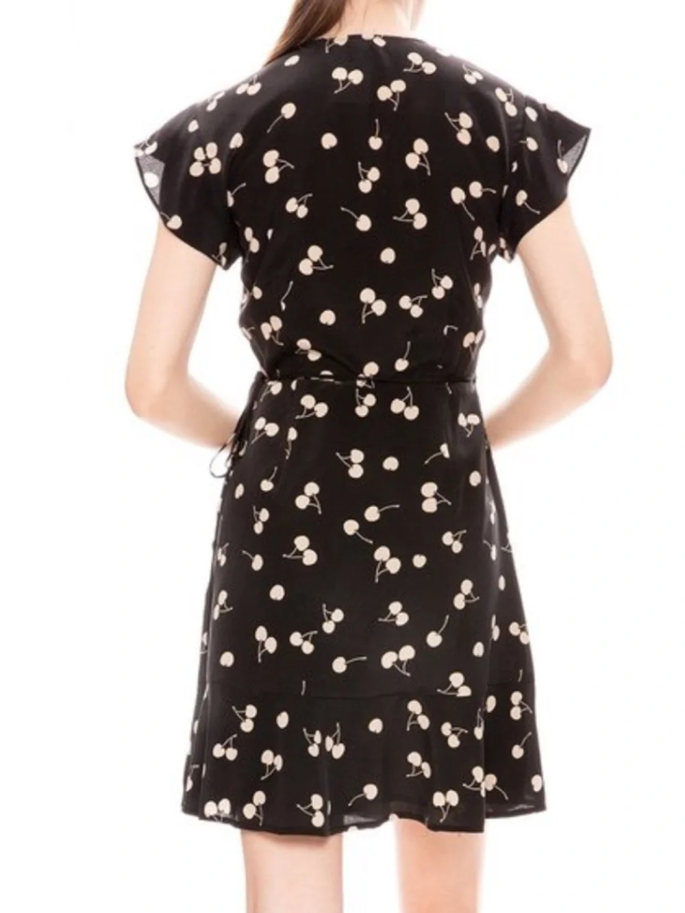 Rails Leanne Cherry Silk Wrap Dress - Picture 2 of 9